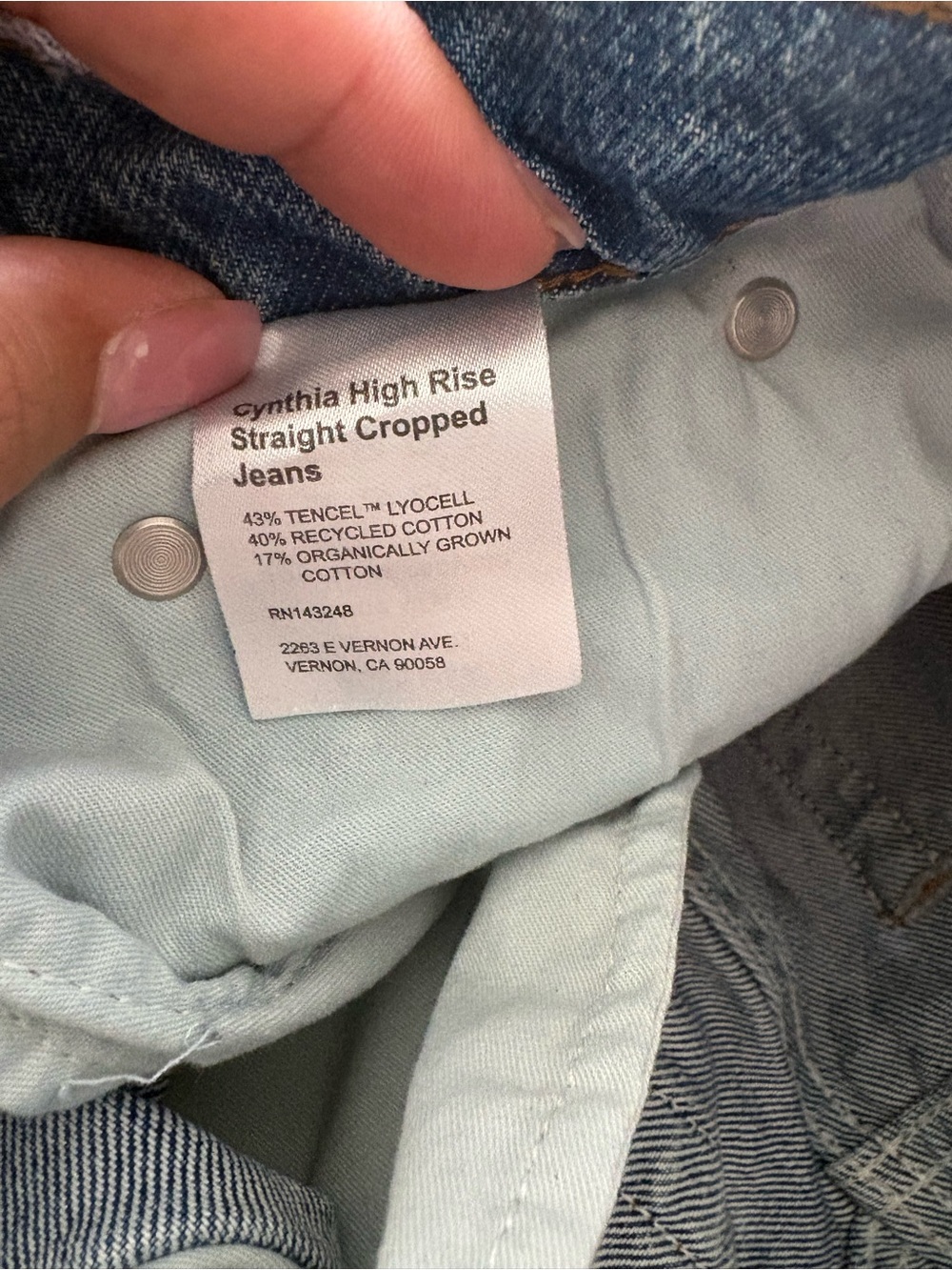 Reformation Cynthia high waist straight leg Jean Colorado wash size 29 - Picture 4 of 6
